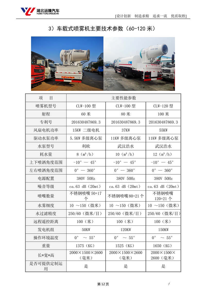 16噸東風T5多功能抑塵車資料（圓罐、60-120米霧炮）(圖6)